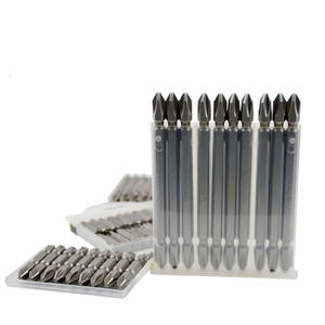 Embout de tournevis hexagonal à Impact manuel de 1/4 pouces Ph2 tête transversale phillips 10 pièces S2 Double tête cr-<span class=keywords><strong>v</strong></span> jeu d'embouts de tournevis - Product Image 5