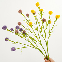 Venta al por Mayor de Fábrica: Flores Artificiales de Diente de León con Tallo Largo de 51 cm para Arreglos Florales de Boda, Jarrones y Decoración del Hogar