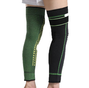 Genouillères extra longues pour la course et les douleurs articulaires, avec sangles élastiques et manchons de compression - Product Image 1