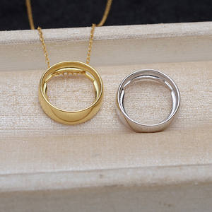 Support de pendentif en argent Mabei S925, perle de 14,5 mm, accessoire de bricolage, décoration en argent vide pour la fabrication de bijoux - Product Image 1