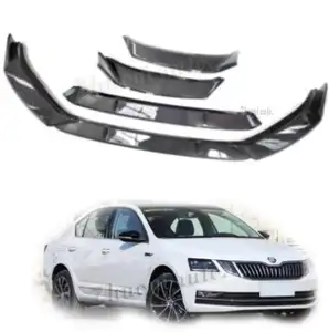 2023 Nieuwe Auto Voorbumper Spoiler Lip Voor Skoda Octavia 2020 2021 2022 V/Rs Carbon Fiber Body Kits Splitter Rok Pp Accessoires