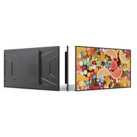 23.8/24" Layar Digital Signage Komersial Offline untuk Toko Ritel, Terpasang di Dinding, Berbahan Kaca Tempered, Panel Dinding Android 24 Inci