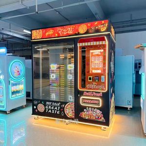 Distributeur automatique intelligent de pizzas entièrement automatisé, compatible SDK, fonctionne avec pièces/billets/cartes de crédit, multilingue, sans personnel, 69 pièces, 55 pouces - Product Image 6