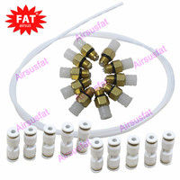 Kits de réparation de compresseur de suspension pneumatique Valve d'air M8 avec tuyau en nylon de 4mm de diamètre extérieur et raccord d'air de 4mm à 4mm