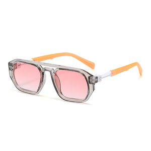 Sunglasses <b>Plastic</b> Frame Double Bridge UV400 Protection Unisex Outdoor Fashion Travel Style - Product Image 4