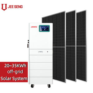 Kit complet <span class=keywords><strong>de</strong></span> système solaire domestique 10 kW 12 kW 15 kW 20,48 kWh 25,6 kWh 30,72 kWh 35,84 kWh Système d'énergie solaire avec batteries LiFePO4 - Product Image 1