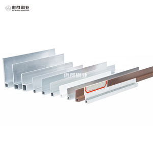 Đen PP Nylon niêm phong Dải bàn chải để loại bỏ bụi của cửa Con Dấu Đồ nội thất - Product Image 2