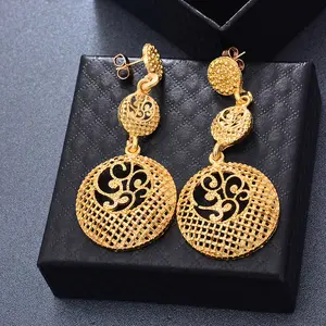 Earrings Bridal African Wedding Ornament Wife Gifts Bijoux Africaine Dubai Jewelry Fashion Jewelry Earrings For Women