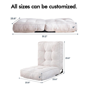 SUREWALHOME Folding <strong>Floor</strong> <strong>Chair</strong> <strong>with</strong> <strong>Back</strong> <strong>Support</strong> Adjustable Gaming <strong>Floor</strong> Meditation <strong>Chair</strong> <strong>with</strong> Tufted Cushion for Reading - Product Image 2