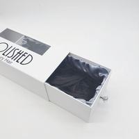 Boîte d'emballage de bougie en carton rigide avec couvercle coulissant en ruban cadeau de luxe avec logo personnalisé et fenêtre transparente en PVC
