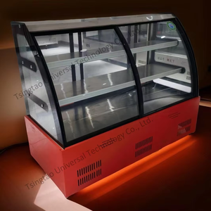 Présentoir de réfrigérateur à gâteaux de 1.5m Présentoir à gâteaux Comptoir Réfrigérateur à gâteaux avec roues - Product Image 4