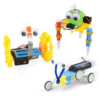 Kits Scientifiques de Jouets Robotiques STEM à Fabriquer Soi-même pour Enfants : Moteur Électrique, Voiture d'Équilibre à Gribouiller, Robot Reptile