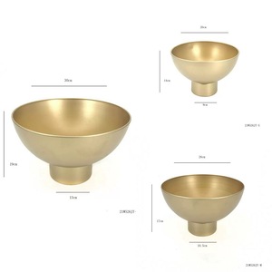 Pot à orchidées haut en fer doré, à large ouverture, design moderne, pour jardinage domestique, arrangement floral, pot à bonsaï - Product Image 5