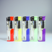 Briquet électronique LED moderne personnalisé en plastique, rechargeable au butane, portable, sûr, durable et certifié, pour cadeaux promotionnels en gros