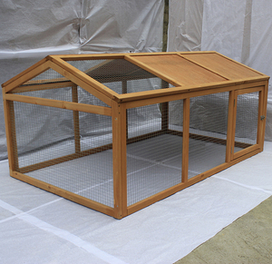 Hot-Sale Moderne Stijl Driehoek Buiten Tuin Massief Hout Winddicht Draagbare Kip Konijn Huis Hok - Product Image 4