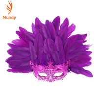 Masque en Plumes de Renard de Qualité Supérieure pour Fêtes, Carnaval Brésilien, Halloween, Soirées Déguisées, Mardi Gras, Cosplay et Spectacles Scéniques