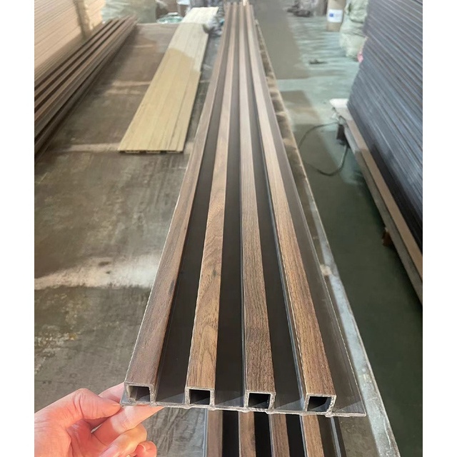 Wholesale Eco-Friendly Fireproof 3D Interior Wooden PVC Composite Wall Panel Bamboo Decor Wainscoting Living Room Hospital