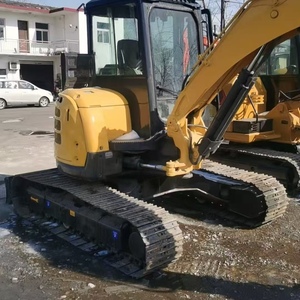 Miniexcavadora compacta Yanmar ViO55 de 5 toneladas usada con pocas horas de trabajo para trabajos de construcción y excavación - Product Image 3