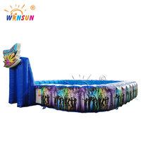 WINSUN Fournisseur populaire Mobile Gonflable Pare-chocs Voiture Escrime Roller Skating Rink Field Arena