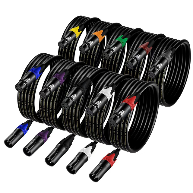Customization Factory Direct XLR Cable Female to XLR Male 3-pin Audio Cable Xlr Microphone Cable for Speaker 1m 3m 5m 10m 15m