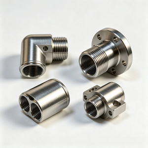 Conector de Tubería de Acero Inoxidable Multiestilo, Mecanizado CNC, Codo Recto, Brida, Adaptador Roscado, Servicio Personalizado - Product Image 5