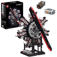 Mould King 10233 Nouveau modèle de moteur d'avion radial MOC 2025 pour exposition, jouets DIY, cadeaux pour enfants, ensembles de blocs de construction 3089 pièces