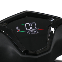 Scooter électrique à LED, moto colorée, vitesse élevée 50 km/h, batterie lithium 72V, cyclomoteur