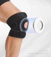 Aofit Personnaliser Réglable Ouvert Patella EVA Coussinets Genouillère Sport Néoprène Genouillère pour Femmes Hommes