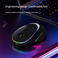 Ratón Inalámbrico RGB para Juegos + 2.4g + Ratón con Cable para Oficina para Computadora