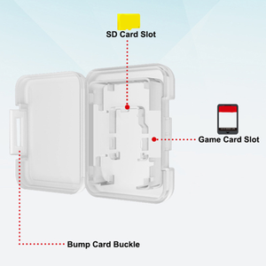 Estuche Transparente para Cartuchos de Juegos, Caja de Almacenamiento Portátil para Tarjetas de Memoria para <span class=keywords><strong>Switch</strong></span>/<span class=keywords><strong>Switch</strong></span> 2/OLED/Lite - Product Image 5