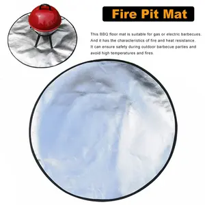 Fire Pit Mat Fireproof Grill Mat Round 24'' 30'' 32'' 36'' 38' 40'Home Outdoor Patio Wood Burning Stove Campsite Party Festival