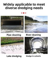 Robot de dragage sous-marin RC haute précision pour les travaux de nettoyage des canalisations et des conduites de rivières