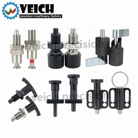 Acier inoxydable et acier au carbone Mini Index Plunger Spring Locking Plastic Pull Knob Spring-Loaded Pin