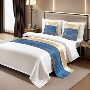 Cao cấp sang trọng khách sạn bộ đồ giường cho cha-con phòng cờ giường đuôi khăn ánh sáng trực tiếp nhà máy hoạt động Gối lõi nhà dệt - Product Image 2