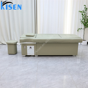 เก้าอี้นวดสระผมปรับเอนได้ ยี่ห้อ Kisen Factory รุ่น Custom Salon พร้อมฟังก์ชั่นนวดเท้า ทำเล็บเท้า ทำสปาหัว และเตียงสระผม พร้อมไฟส่องสว่าง - Product Image 3