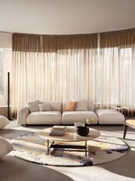 Modernes Italienisches Luxus-Ecksofa-Set Modulares Samt-Holz-Sofa für Hotel, Villa, Apartment, Wohnzimmer und Schlafzimmer aus Stoffmaterial