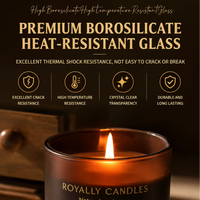 Ensemble de bougies parfumées au café, parfum luxueux et durable pour la chambre à coucher, parfait comme cadeau de mariage ou d'anniversaire.