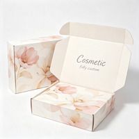 Scatola di Spedizione Rosa Personalizzata OEM, Design su Misura, Laminazione Opaca, Pieghevole, Quadrata, per Abbigliamento e Cosmetici