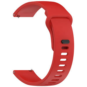 2024 nueva correa de reloj de silicona ajustable suave de lujo 22mm banda transpirable activa para <span class=keywords><strong>Mi</strong></span> 5 Redmi 5 <span class=keywords><strong>Lite</strong></span> <span class=keywords><strong>Smartwatch</strong></span> Color rojo - Product Image 5