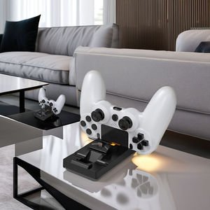 Giá rẻ Dual Trạm Sạc cho P4 trò chơi điều khiển 2 trong 1 ABS sạc không dây Dock HUB cho P4 Gamepad chơi game phụ kiện - Product Image 3