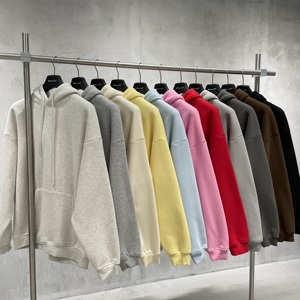 Ensemble de sweats <span class=keywords><strong>à</strong></span> capuche unisexe en <span class=keywords><strong>molleton</strong></span> épais 345 g/m² pour hommes, personnalisables, vierges, pour <span class=keywords><strong>la</strong></span> vente en gros, par les fabricants - Product Image 2
