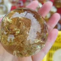Sphère de citrine naturelle de haute qualité, taillée et polie, tendance mode, décoration intérieure, pierre précieuse de guérison