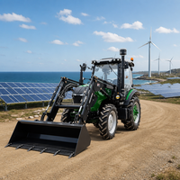 Tractor Intrepid de 80HP con Tracción en las Cuatro Ruedas, Cabina con Aire Acondicionado, Sistema Hidráulico Robusto y Gran Potencia de Elevación para Trabajos en Campo