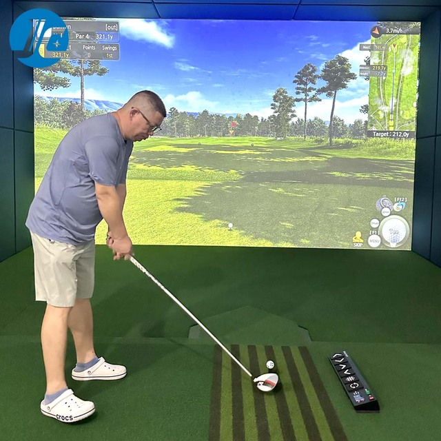 JC Golf Simulator Impact Analysis System Projection Home Club Commercial Selection Guidance Enabled Dual High-Speed Projector