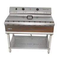 Friteuse profonde commerciale électrique verticale de l'équipement 76L de restauration rapide avec à réservoir unique