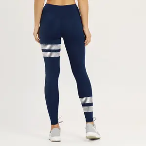 2019 Leggings de sport à bande imprimé pour femme, pantalon de Fitness, doux et confortable, Push Up, grande taille