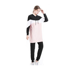Quantité minimale de commande basse OEM Oeko-tex 200pcs vêtements de sport musulmans islamiques pour le <span class=keywords><strong>jogging</strong></span>, la course à pied tunique de sport modeste - Product Image 4