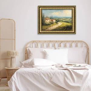<span class=keywords><strong>Peinture</strong></span> à l'huile originale encadrée d'or antique <span class=keywords><strong>peinture</strong></span> <span class=keywords><strong>de</strong></span> <span class=keywords><strong>paysage</strong></span> vintage <span class=keywords><strong>peinture</strong></span> à l'huile par l'artiste - Product Image 5