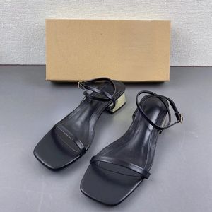 2.5CM Low Shoes Vendor Sandale Pour Femme Summer Fashion Women 2024 <b>Blocked</b> Heels for Ladies - Product Image 3