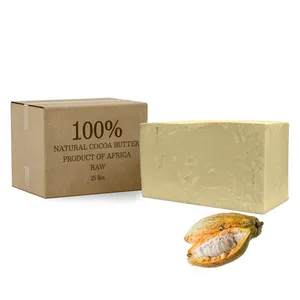 Fournisseur en vrac brut de beurre de cacao brut HL-Organic, 1kg, beurre de cacao végétalien de qualité alimentaire non raffiné pour le chocolat, la crème pour le corps et la lotion